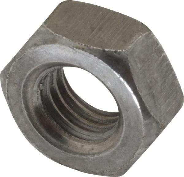 Value Collection - M10x1.50 Steel Right Hand Hex Nut - 17mm Across Flats, 8mm High, Uncoated - Apex Tool & Supply