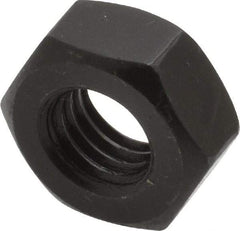 Value Collection - M10x1.50 Steel Right Hand Hex Nut - 17mm Across Flats, 8mm High, Uncoated - Apex Tool & Supply