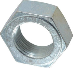 Value Collection - 1-1/4 - 12 UN Steel Right Hand Hex Jam Nut - 1-7/8" Across Flats, 23/32" High, Zinc-Plated Finish - Apex Tool & Supply
