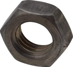Value Collection - 5/8-11 UNC Steel Left Hand Hex Jam Nut - 15/16" Across Flats, 3/8" High, Uncoated - Apex Tool & Supply