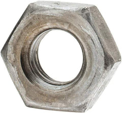 Value Collection - 1/4-28 UNF Steel Left Hand Hex Jam Nut - 7/16" Across Flats, 5/32" High, Uncoated - Apex Tool & Supply