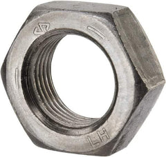 Value Collection - 3/4-16 UNF Steel Left Hand Hex Jam Nut - 1-1/8" Across Flats, 27/64" High, Uncoated - Apex Tool & Supply