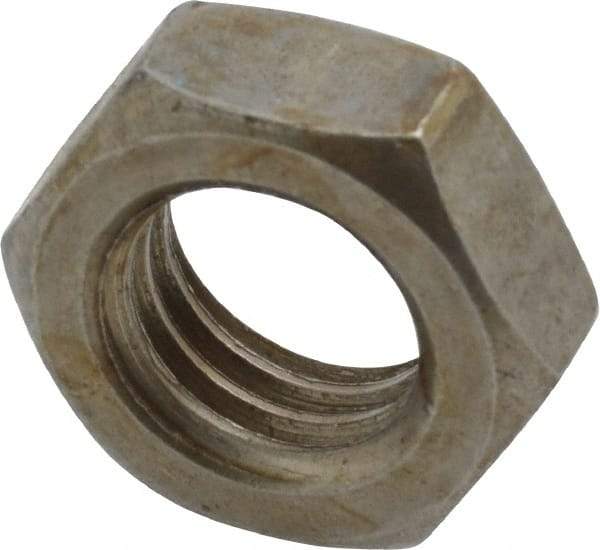 Value Collection - 5/8-11 UNC Steel Right Hand Hex Jam Nut - 5/16" Across Flats, 3/8" High, Uncoated - Apex Tool & Supply