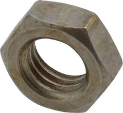 Value Collection - 5/8-11 UNC Steel Right Hand Hex Jam Nut - 5/16" Across Flats, 3/8" High, Uncoated - Apex Tool & Supply