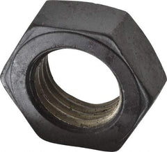 Value Collection - 1-3/4 - 5 UNC Steel Right Hand Hex Jam Nut - 2-5/8" Across Flats, 31/32" High, Uncoated - Apex Tool & Supply
