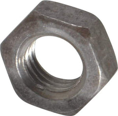 Value Collection - 5/16-24 UNF Steel Right Hand Hex Jam Nut - 1/2" Across Flats, 3/16" High, Uncoated - Apex Tool & Supply