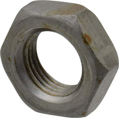 Value Collection - 9/16-18 UN Steel Right Hand Hex Jam Nut - 7/8" Across Flats, 5/16" High, Uncoated - Apex Tool & Supply