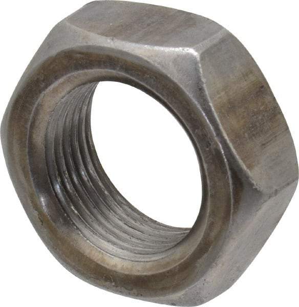 Value Collection - 1-14 UNF Steel Right Hand Hex Jam Nut - 1-1/2" Across Flats, 0.5469" High, Uncoated - Apex Tool & Supply