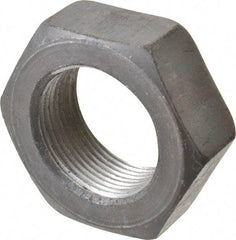 Value Collection - 1-1/2 - 12 UNF Steel Right Hand Hex Jam Nut - 2-1/4" Across Flats, 27/32" High, Uncoated - Apex Tool & Supply
