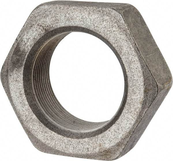 Value Collection - 2-12 UNF Steel Right Hand Hex Jam Nut - 3" Across Flats, 1-3/32" High, Uncoated - Apex Tool & Supply