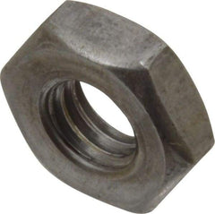 Value Collection - 3/8-16 UNC Steel Right Hand Heavy Hex Jam Nut - 11/16" Across Flats, 15/64" High, Uncoated, 2B Class of Fit - Apex Tool & Supply