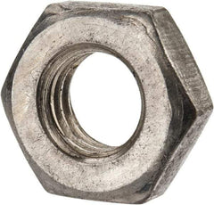 Value Collection - 7/16-14 UNC Steel Right Hand Heavy Hex Jam Nut - 3/4" Across Flats, 1/4" High, Uncoated, 2B Class of Fit - Apex Tool & Supply