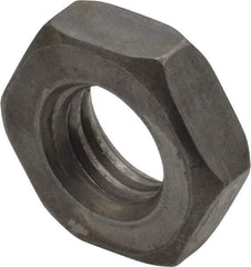 Value Collection - 1/2-13 UNC Steel Right Hand Heavy Hex Jam Nut - 7/8" Across Flats, 19/64" High, Uncoated, 2B Class of Fit - Apex Tool & Supply