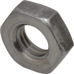 Value Collection - 5/8-11 UNC Steel Right Hand Heavy Hex Jam Nut - 1-1/16" Across Flats, 23/64" High, Uncoated, 2B Class of Fit - Apex Tool & Supply