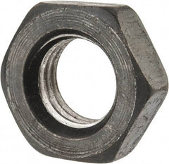 Value Collection - 1-8 UNC Steel Right Hand Heavy Hex Jam Nut - 1-5/8" Across Flats, 35/64" High, Uncoated, 2B Class of Fit - Apex Tool & Supply