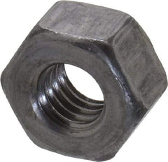 Value Collection - 5/16-18 UNC Steel Right Hand Heavy Hex Nut - 9/16" Across Flats, 19/64" High, Uncoated, 2B Class of Fit - Apex Tool & Supply