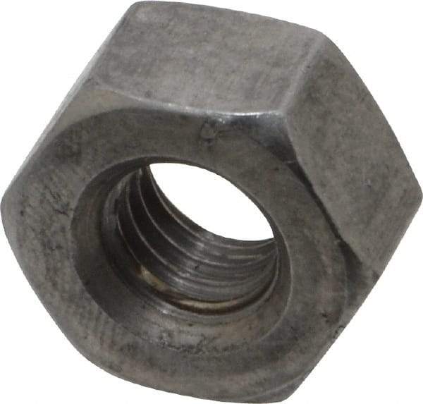 Value Collection - 3/8-16 UNC Steel Right Hand Heavy Hex Nut - 11/16" Across Flats, 23/64" High, Uncoated, 2B Class of Fit - Apex Tool & Supply