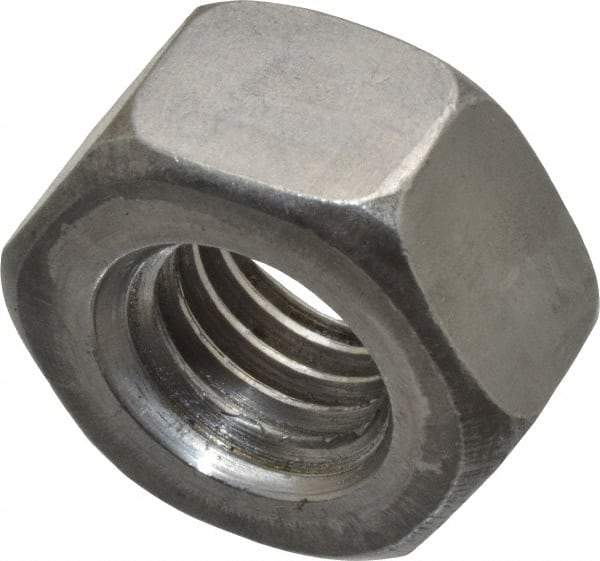 Value Collection - 1/2-13 UNC Steel Right Hand Heavy Hex Nut - 7/8" Across Flats, 31/64" High, Uncoated, 2B Class of Fit - Apex Tool & Supply