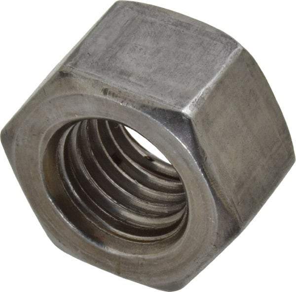 Value Collection - 7/8-9 UNC Steel Right Hand Heavy Hex Nut - 1-7/16" Across Flats, 55/64" High, Uncoated, 2B Class of Fit - Apex Tool & Supply