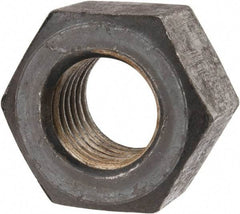 Value Collection - 1-1/8 - 7 UNC Steel Right Hand Heavy Hex Nut - 1-13/16" Across Flats, 1-7/64" High, Uncoated - Apex Tool & Supply