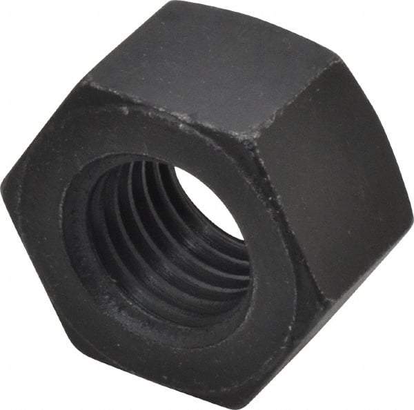 Value Collection - 7/8-9 UNC Steel Right Hand Heavy Hex Nut - 1-7/16" Across Flats, 55/64" High, Uncoated, 2B Class of Fit - Apex Tool & Supply