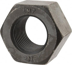 Value Collection - 1-3/8 - 8 UN Steel Right Hand Heavy Hex Nut - 2-3/16" Across Flats, 1-11/32" High, Uncoated, 2B Class of Fit - Apex Tool & Supply