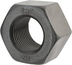 Value Collection - 1-1/2 - 8 UN Steel Right Hand Heavy Hex Nut - 2-3/8" Across Flats, 1-15/32" High, Uncoated, 2B Class of Fit - Apex Tool & Supply
