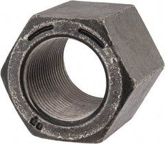 Value Collection - 1-1/4 - 12 UNF Steel Right Hand High Hex Nut - 1-13/16" Across Flats, 2-7/8" High, Uncoated - Apex Tool & Supply