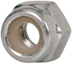 Value Collection - M4x0.70 Metric Coarse Grade 8 Hex Lock Nut with Nylon Insert - 5mm High, Zinc-Plated Finish - Apex Tool & Supply