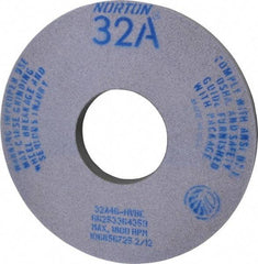 Norton - 14" Diam x 5" Hole x 1-1/2" Thick, H Hardness, 46 Grit Surface Grinding Wheel - Aluminum Oxide, Type 5, Coarse Grade, 1,800 Max RPM, Vitrified Bond, One-Side Recess - Apex Tool & Supply
