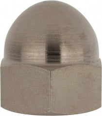 Value Collection - 3/4-16" UNF, 1/16" Width Across Flats, Nickel Plated, Steel Acorn Nut - 1" Overall Height, Grade 2 - Apex Tool & Supply