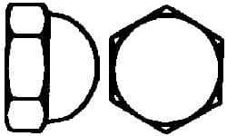 Value Collection - M3x0.5 Metric Coarse, 5.5mm Width Across Flats, Uncoated, Stainless Steel Acorn Nut - 6mm Overall Height, Austenitic A2, DIN 1587 - Apex Tool & Supply