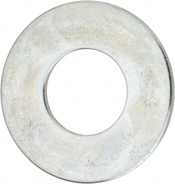 Value Collection - 1-3/4" Screw, Steel USS Flat Washer - 1-7/8" ID x 4" OD, 0.153" Thick, Zinc-Plated Finish - Apex Tool & Supply