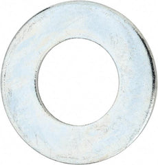 Value Collection - 2-1/2" Screw, Steel USS Flat Washer - 2-5/8" ID x 5" OD, 0.21" Thick, Zinc-Plated Finish - Apex Tool & Supply