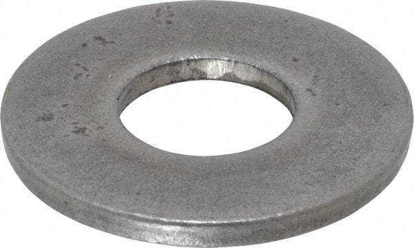 Value Collection - 1" Screw, Steel USS Flat Washer - 1-1/16" ID x 2-1/2" OD, 11/64" Thick, Plain Finish - Apex Tool & Supply