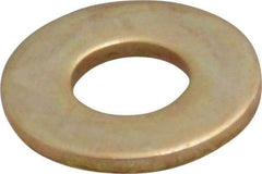 Value Collection - #10 Screw, Grade 8 Steel USS Flat Washer - 1/4" ID 3/64" Thick, Zinc Yellow Dichromate Finish - Apex Tool & Supply