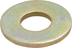 Value Collection - 5/16" Screw, Grade 8 Steel USS Flat Washer - 3/8" ID x 7/8" OD, 5/64" Thick, Zinc Yellow Dichromate Finish - Apex Tool & Supply