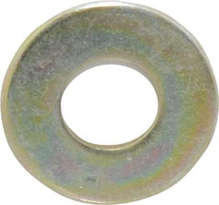 Value Collection - 3/8" Screw, Grade 8 Steel USS Flat Washer - 7/16" ID x 1" OD, 5/64" Thick, Zinc Yellow Dichromate Finish - Apex Tool & Supply