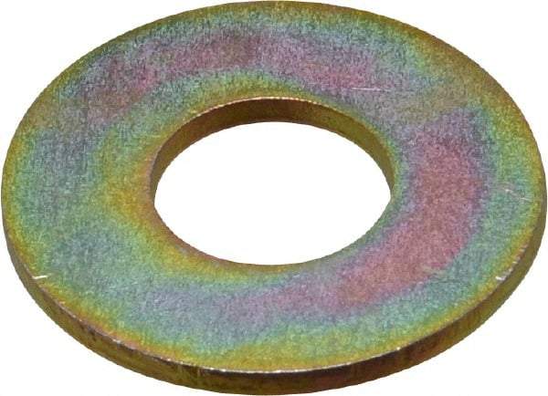 Value Collection - 9/16" Screw, Grade 8 Steel USS Flat Washer - 5/8" ID x 1-1/2" OD, 7/64" Thick, Zinc Yellow Dichromate Finish - Apex Tool & Supply