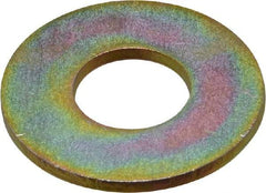 Value Collection - 9/16" Screw, Grade 8 Steel USS Flat Washer - 5/8" ID x 1-1/2" OD, 7/64" Thick, Zinc Yellow Dichromate Finish - Apex Tool & Supply