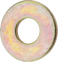 Value Collection - 3/4" Screw, Grade 8 Steel USS Flat Washer - 13/16" ID x 2" OD, 5/32" Thick, Zinc Yellow Dichromate Finish - Apex Tool & Supply