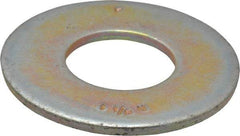 Value Collection - 1-1/8" Screw, Grade 8 Steel USS Flat Washer - 1-1/4" ID x 2-3/4" OD, 11/64" Thick, Zinc Yellow Dichromate Finish - Apex Tool & Supply