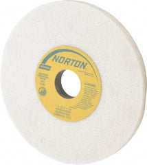 Norton - 7" Diam x 1-1/4" Hole x 1/2" Thick, H Hardness, 60 Grit Surface Grinding Wheel - Aluminum Oxide, Type 1, Medium Grade, 3,600 Max RPM, Vitrified Bond, No Recess - Apex Tool & Supply