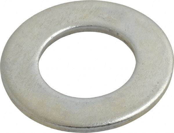 Value Collection - 1-1/8" Screw, Steel SAE Flat Washer - 1-3/16" ID x 2-1/4" OD, 9/64" Thick, Zinc-Plated Finish - Apex Tool & Supply