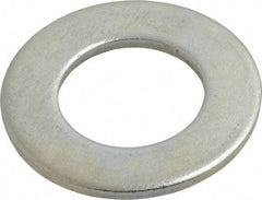 Value Collection - 1-1/8" Screw, Steel SAE Flat Washer - 1-3/16" ID x 2-1/4" OD, 9/64" Thick, Zinc-Plated Finish - Apex Tool & Supply