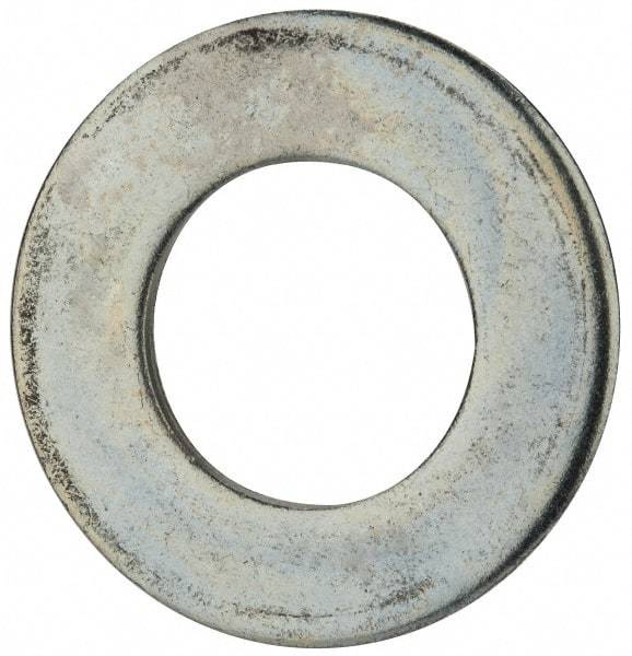 Value Collection - 1-1/2" Screw, Steel SAE Flat Washer - 1-9/16" ID x 3" OD, 5/32" Thick, Zinc-Plated Finish - Apex Tool & Supply