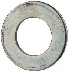 Value Collection - 1-1/2" Screw, Steel SAE Flat Washer - 1-9/16" ID x 3" OD, 5/32" Thick, Zinc-Plated Finish - Apex Tool & Supply