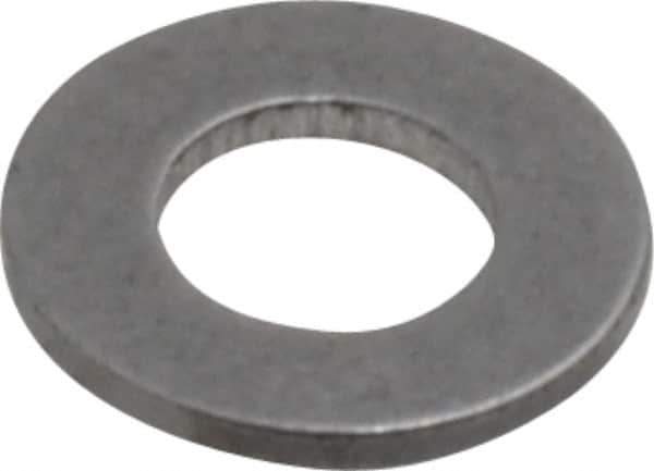 Value Collection - #5 Screw, Steel SAE Flat Washer - 9/64" ID x 9/32" OD, 1/32" Thick, Plain Finish - Apex Tool & Supply