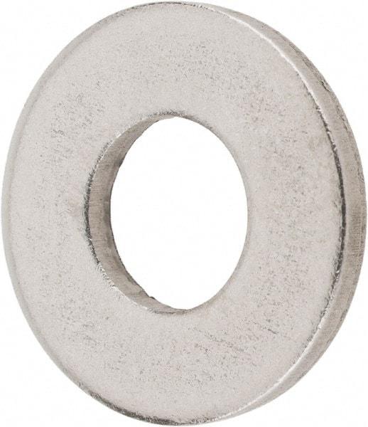 Value Collection - 1/4" Screw, Steel SAE Flat Washer - 9/32" ID x 5/8" OD, 1/16" Thick, Plain Finish - Apex Tool & Supply