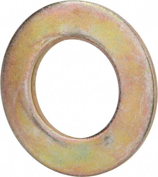 Value Collection - 1-3/4" Screw, Grade 8 Steel SAE Flat Washer - 1-7/8" ID x 3-3/8" OD, 5/32" Thick, Zinc Yellow Dichromate Finish - Apex Tool & Supply
